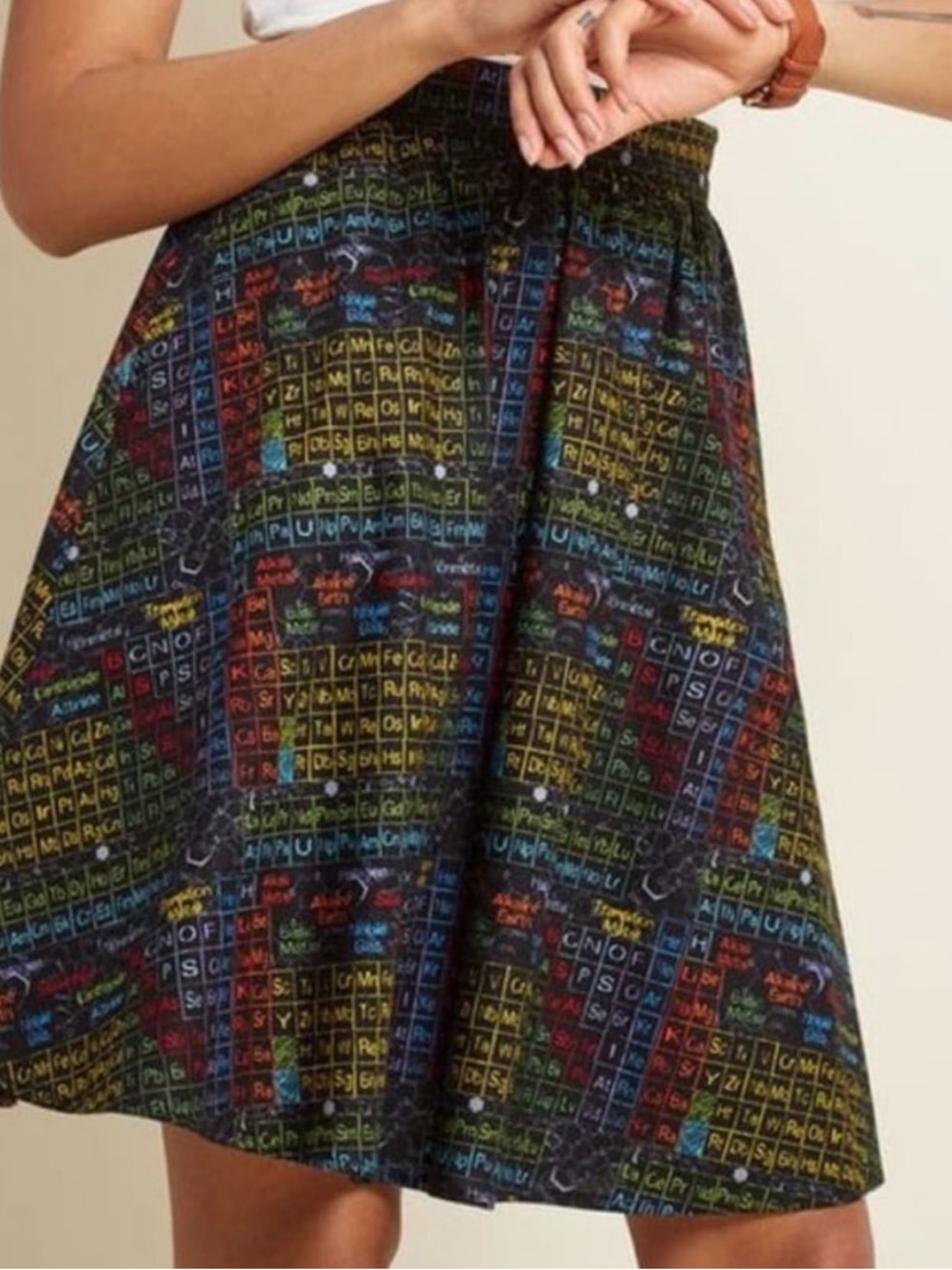 Retrolicious Periodic Table Skirt Medium